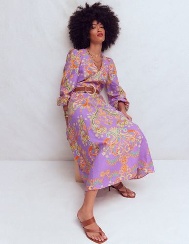 S Robe Florence en lin mélangé en Taille Régulière/38 - Boden - Modalova