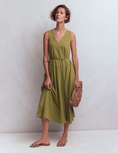 S Robe midi Mia en jersey à col V en Taille Régulière/40 - Boden - Modalova