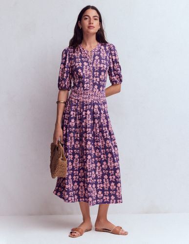 S Robe midi Amber plissée en jersey en Taille Régulière/38 - Boden - Modalova