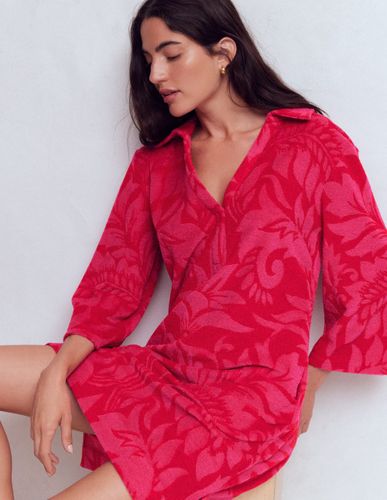S Robe courte en éponge à col en Taille Régulière/36 - Boden - Modalova