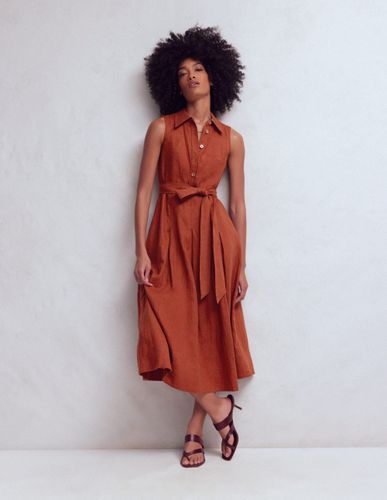 S Robe-chemise Belinda en lin en Taille Petite/38 - Boden - Modalova