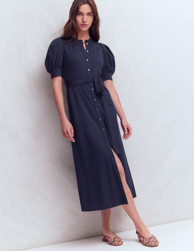 S Robe-chemise à manches bouffantes en point de Rome en Taille Petite/30 - Boden - Modalova