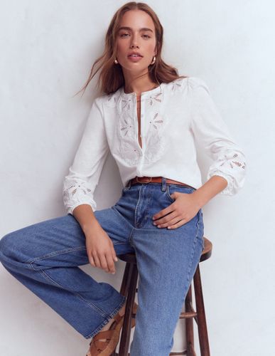 S Top ajouré festonné en Taille 40 - Boden - Modalova