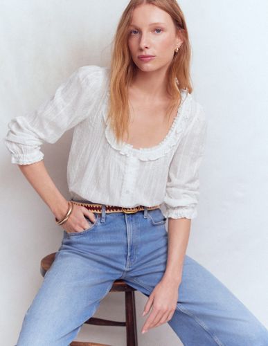 S Top à col U et volants en Taille 44 - Boden - Modalova