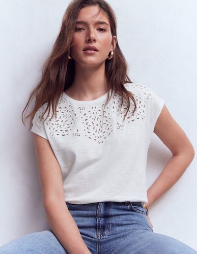 S T-shirt Willow à broderie anglaise en Taille 34 - Boden - Modalova