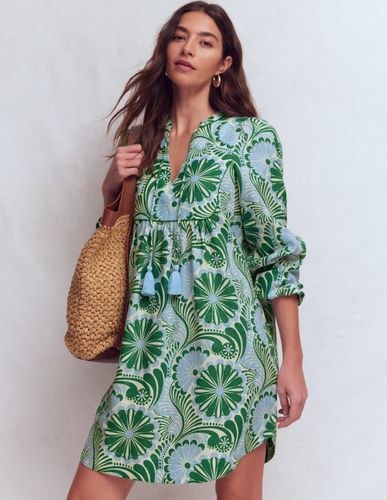 S Robe Pia en lin avec empiècement à pampilles en Taille Petite/32 - Boden - Modalova