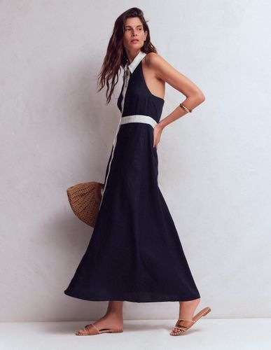 S Robe longue dos-nu en lin mélangé en Taille Régulière/40 - Boden - Modalova