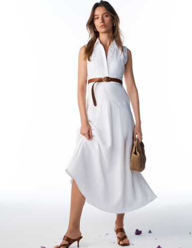 S Robe Erma à taille basse en lin en Taille Régulière/40 - Boden - Modalova