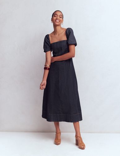 S Robe en jean à manches bouffantes en Taille Régulière/40 - Boden - Modalova