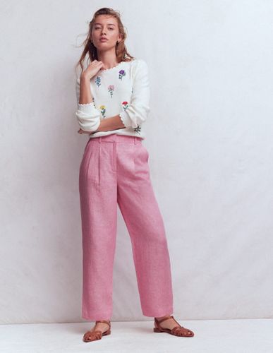 S Pantalon Bloomsbury en lin-Chambray reine-des en Taille Régulière/40 - Boden - Modalova