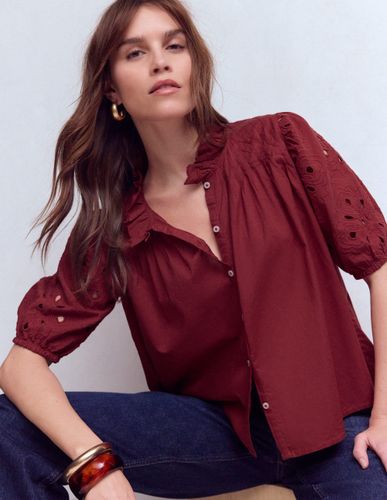 S Top ajouré à manches bouffantes en Taille 38 - Boden - Modalova