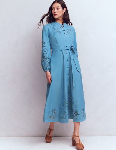 S Robe-chemise Mae en lin mélangé en Taille Régulière/38 - Boden - Modalova