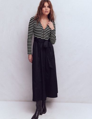 S Robe en mélange de techniques à manches longues en Taille Petite/30 - Boden - Modalova