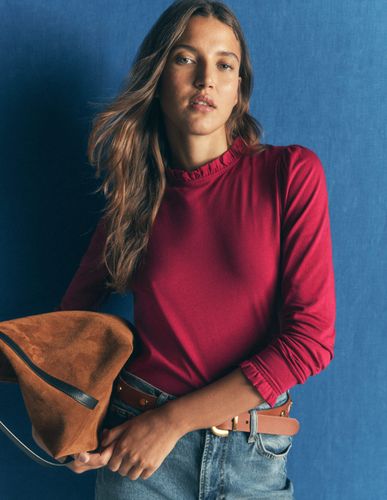 S Top volanté ultra-doux en Taille 30 - Boden - Modalova