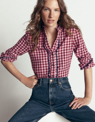 S Chemise Sienna en coton à volants Taille Petite/32 - Boden - Modalova