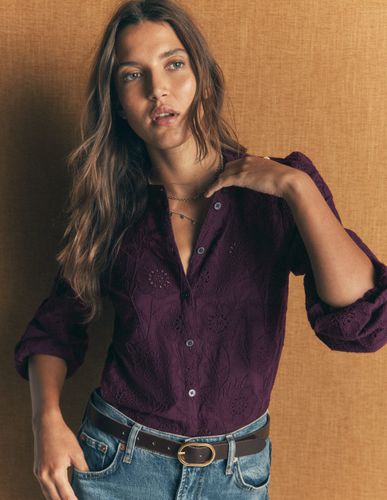 S Top en coton et broderie anglaise en Taille 30 - Boden - Modalova