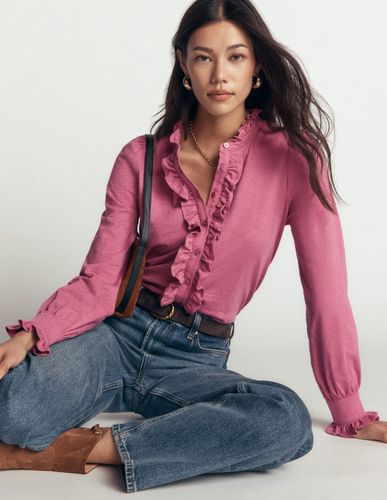 S Blouse en jersey à volants en Taille 36 - Boden - Modalova