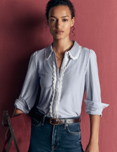 S Blouse en dentelle à volants en Taille 30 - Boden - Modalova