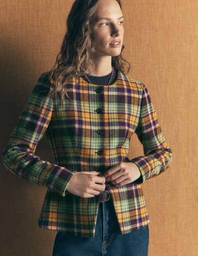 S Blazer sans col en laine mélangée en Taille Petite/30 - Boden - Modalova