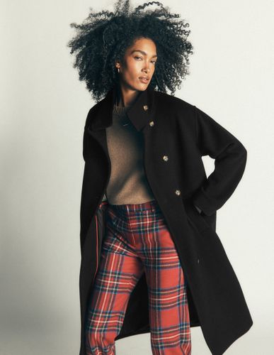 S Manteau long en laine à col cheminée en Taille 30 - Boden - Modalova