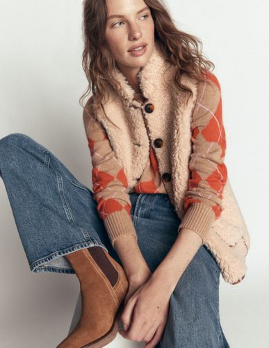 S Blouson en borg à col cheminée en Taille 34 - Boden - Modalova