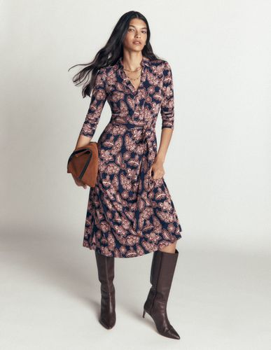 S Robe Imogen en jersey à col en Taille Petite/32 - Boden - Modalova