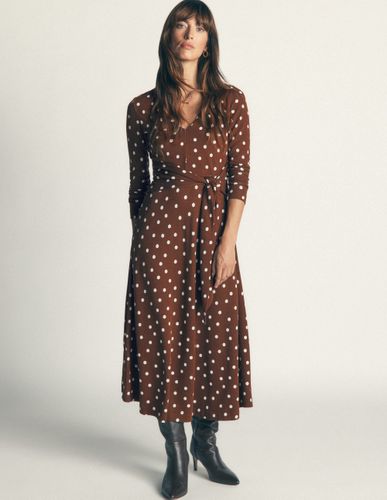 S Robe en point de Rome nouée à la taille en Taille Petite/42 - Boden - Modalova