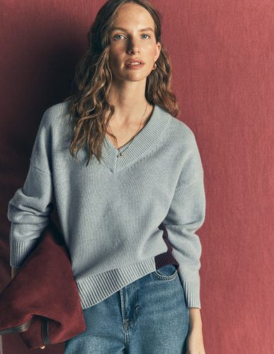S Pull col V Marta en laine mérinos en Taille TP - Boden - Modalova