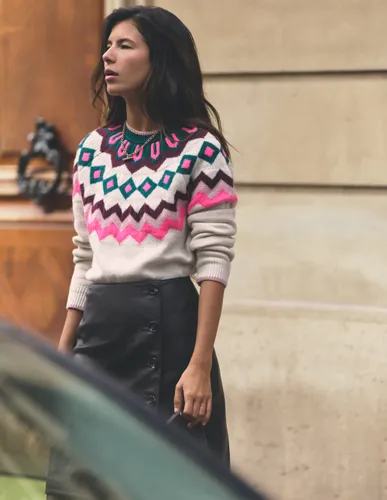 S Pull Mae à motif jacquard en Taille TP - Boden - Modalova