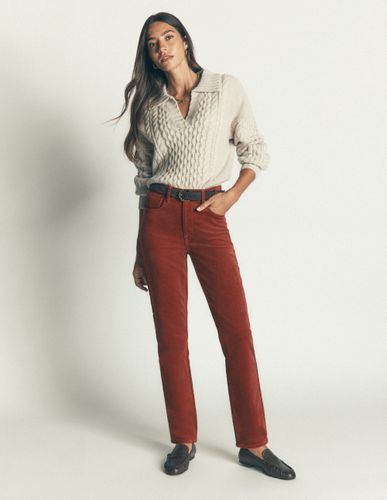 S Jean slim à taille haute en velours côtelé en Taille Petite/32 - Boden - Modalova
