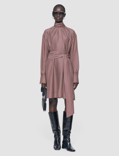 Agata Printed Silk Blend Dress - 32 - Joseph - Modalova