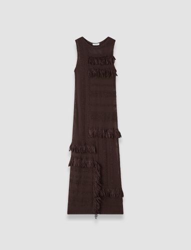 Nari Cotton Raffia Fringe Dress - M - Joseph - Modalova