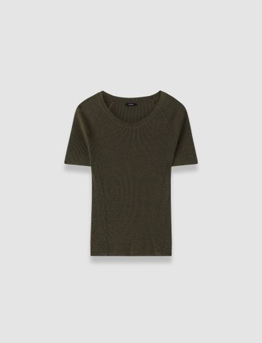 Belarb Linen Blend Knit T-Shirt - L - Joseph - Modalova