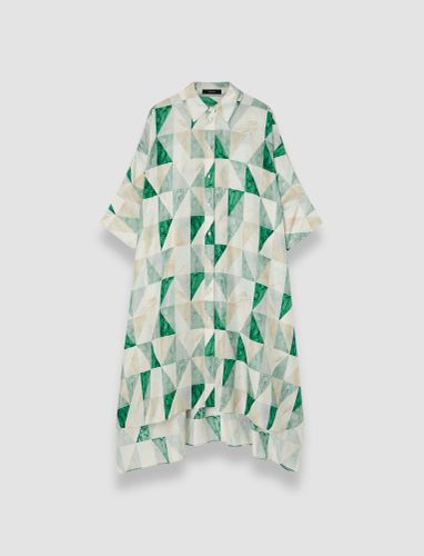 Dania Marble Print Silk Dress - M - Joseph - Modalova