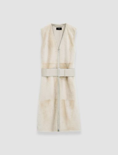 Light Shearling Cresson Long Gilet - 32 - Joseph - Modalova