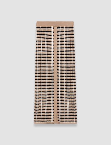 Check Wool Silk Skirt - L - Joseph - Modalova