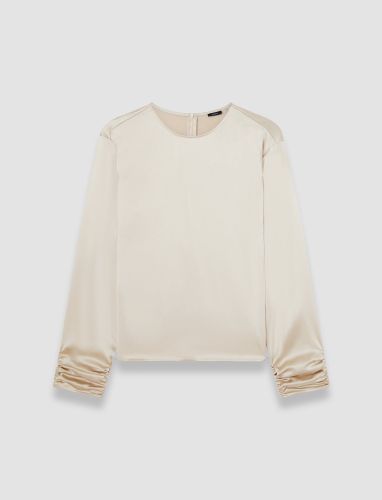 Anna Ruched Silk Satin Blouse - 36 - Joseph - Modalova