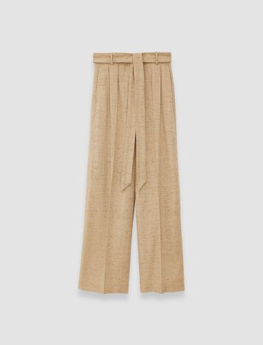 Speckled Silk Linen Atlas Trousers - Regular / 32 - Joseph - Modalova