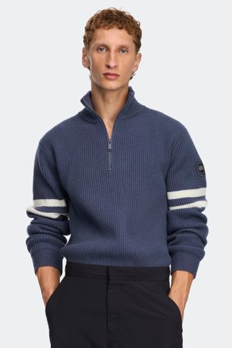 Haut à quart de zip en maille McKinney rayé - Canada Goose - Modalova