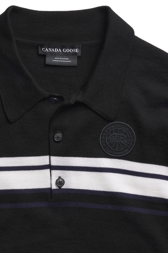 Polo à manches longues en maille Petitot rayé - Canada Goose - Modalova