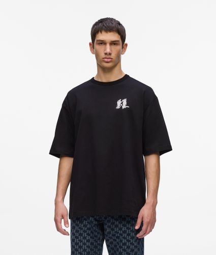 T-shirt Avec Monogram Illustré, , , Taille: Xs - Karl Lagerfeld - Modalova