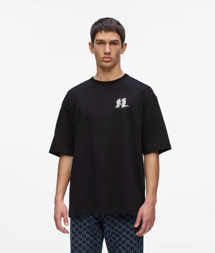 T-shirt Avec Monogram Illustré, , , Taille: Xs - Karl Lagerfeld - Modalova