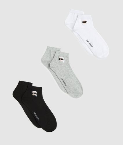 Chaussettes Courtes Ikon – Lot De 3, , //, Taille: 39-42 - Karl Lagerfeld - Modalova