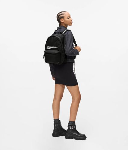 Sac À Dos En Nylon Avec Logo, , , Taille: One Size - KL Jeans - Modalova
