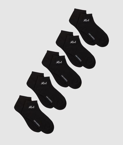 Chaussettes Courtes De Signature – Lot De 5, , , Taille: 35-38 - Karl Lagerfeld - Modalova
