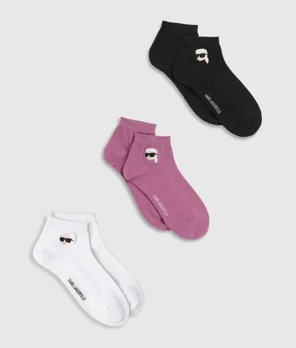 Chaussettes Ikon Courtes – Lot De 3, , --, Taille: 35-38 - Karl Lagerfeld - Modalova