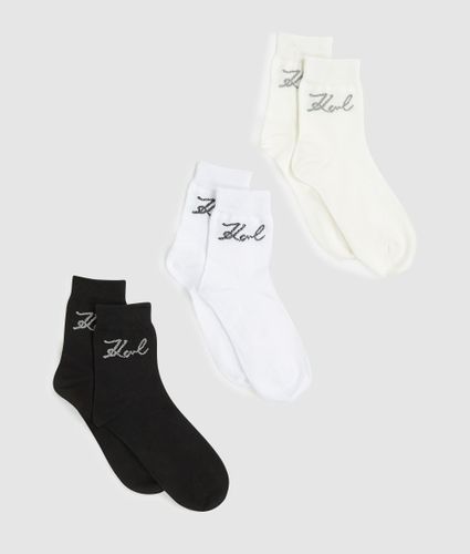 Chaussettes Signature – Lot De 3, , -, Taille: 35-38 - Karl Lagerfeld - Modalova
