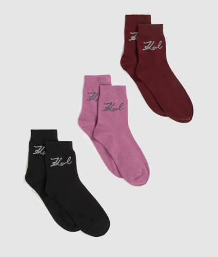 Chaussettes Signature – Lot De 3, , --, Taille: 39-42 - Karl Lagerfeld - Modalova