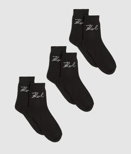 Chaussettes Signature – Lot De 3, , , Taille: 35-38 - Karl Lagerfeld - Modalova