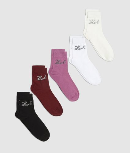Chaussettes Signature – Lot De 5, , , Taille: 35-38 - Karl Lagerfeld - Modalova